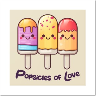 Kawaii Adorable Pride Popsicles Posters and Art